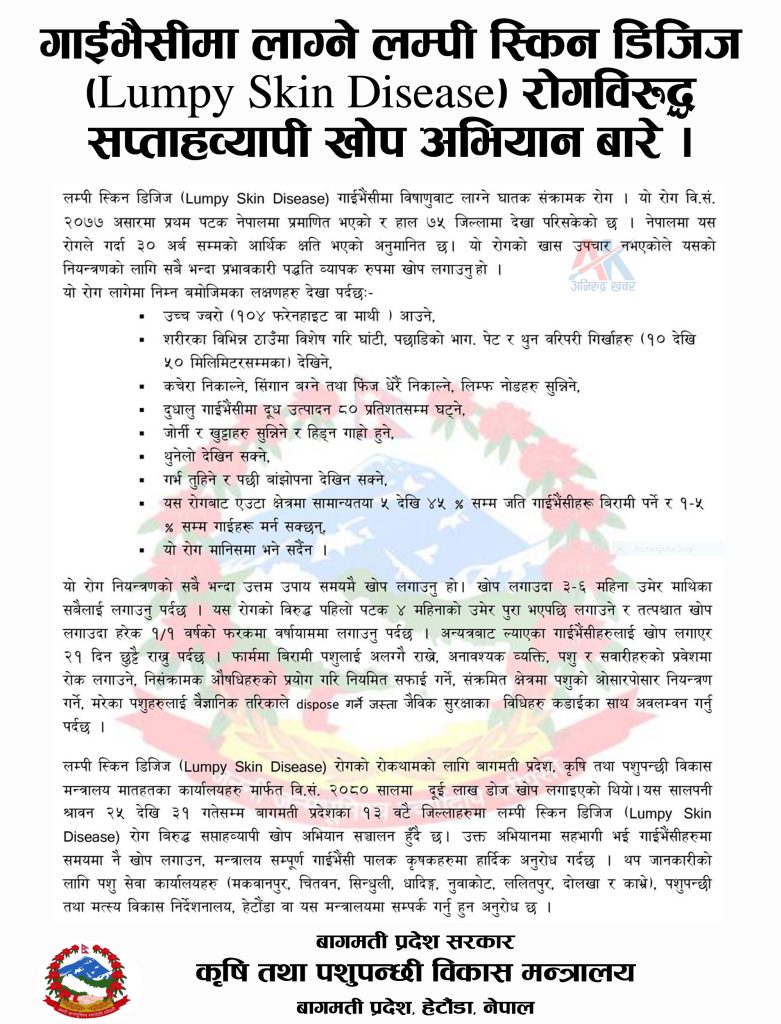 कृषि तथा पशुपन्छी विकास मन्त्रालय
